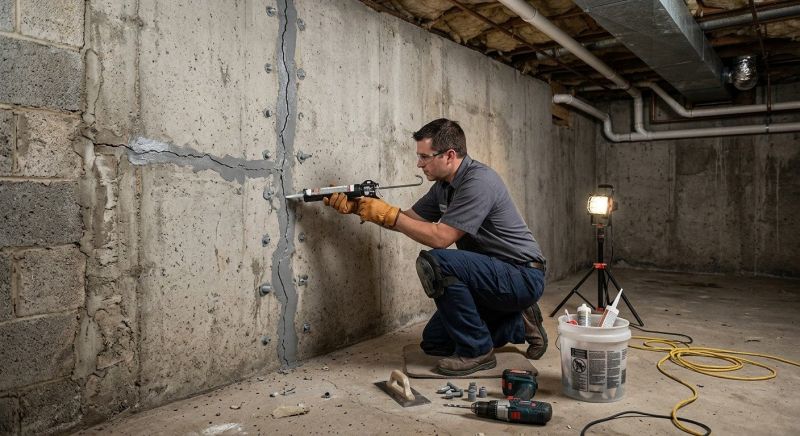 Basement Crack Repair in Arlington, WA