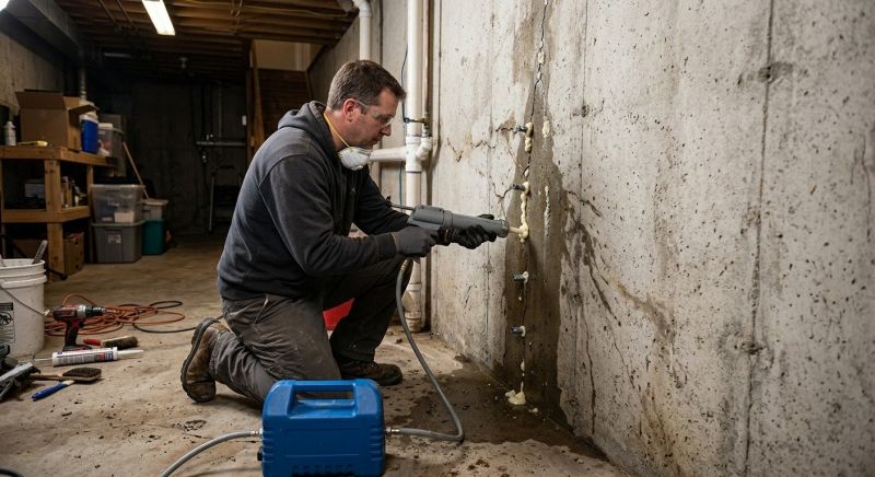 Basement Crack Repair in Arlington, WA