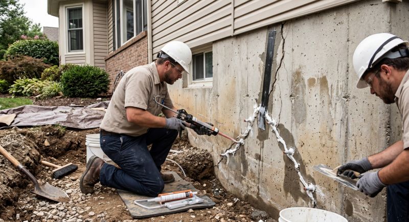 Cracked Foundation Repair in Langley, WA
