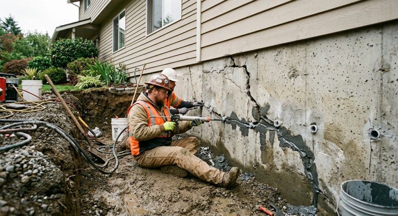 Cracked Foundation Repair in Arlington, WA