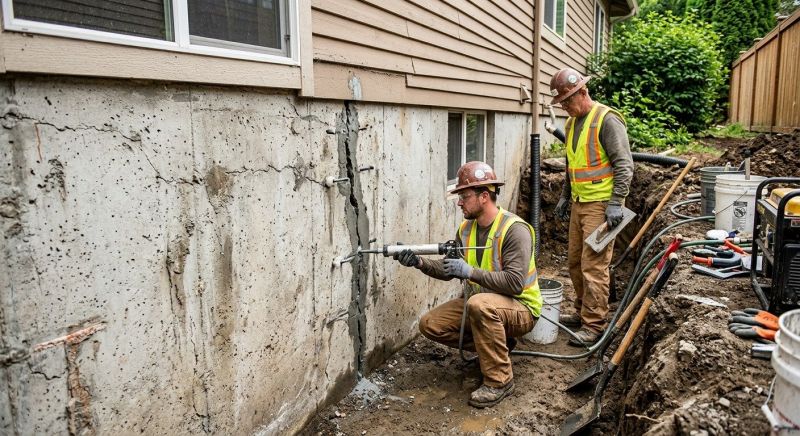 Cracked Foundation Repair in Mukilteo, WA