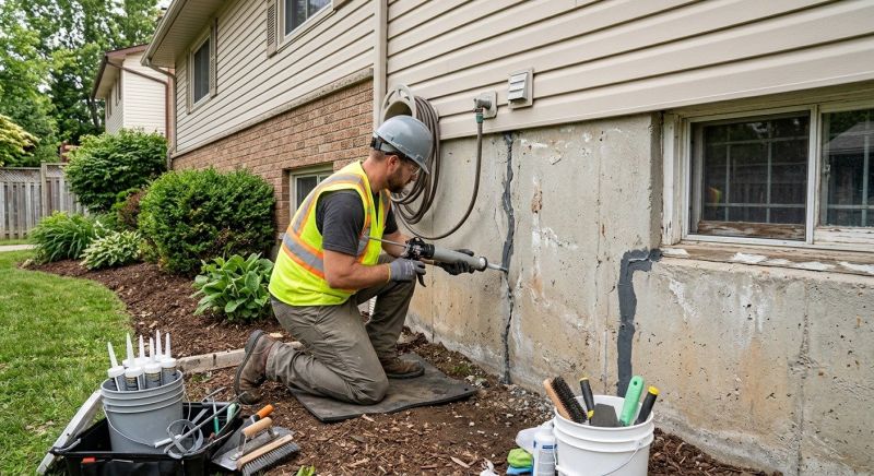 Foundation Crack Sealing in Arlington, WA