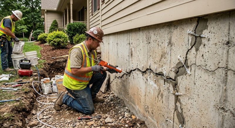Foundation Crack Sealing in Arlington, WA