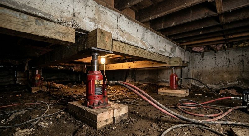 Foundation Jacking in Mukilteo, WA