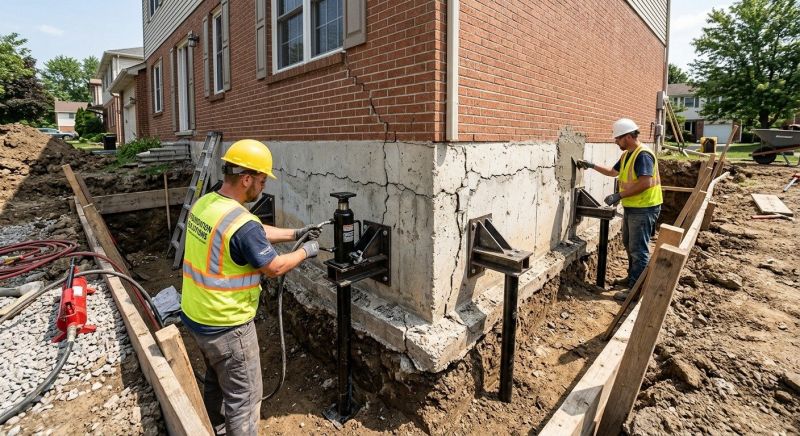 Foundation Pier Repair in Arlington, WA
