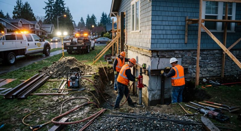 Foundation Stabilizing in Langley, WA