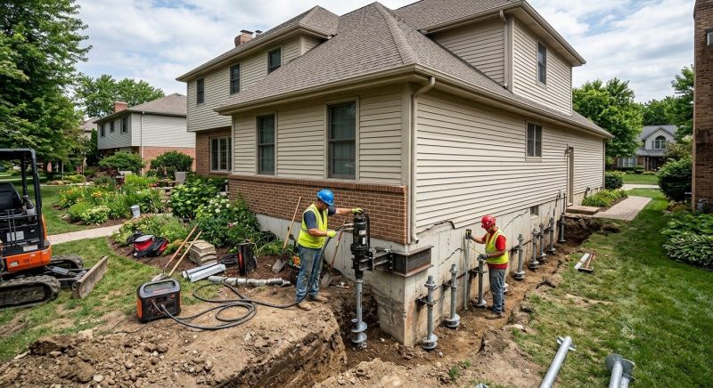 Helical Piers Installation in Arlington, WA